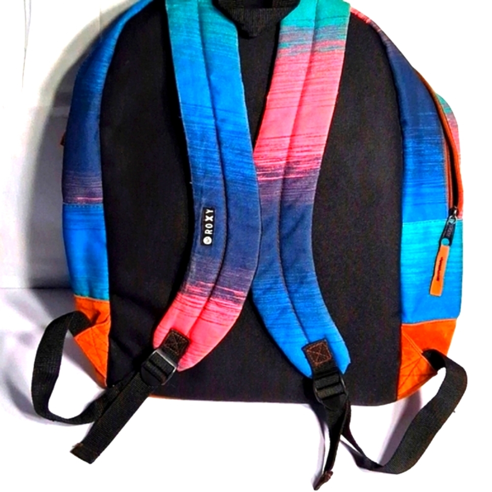 Roxy Funkadelic Bold Colorful Large Adjustable Backpack - Picture 6 of 12